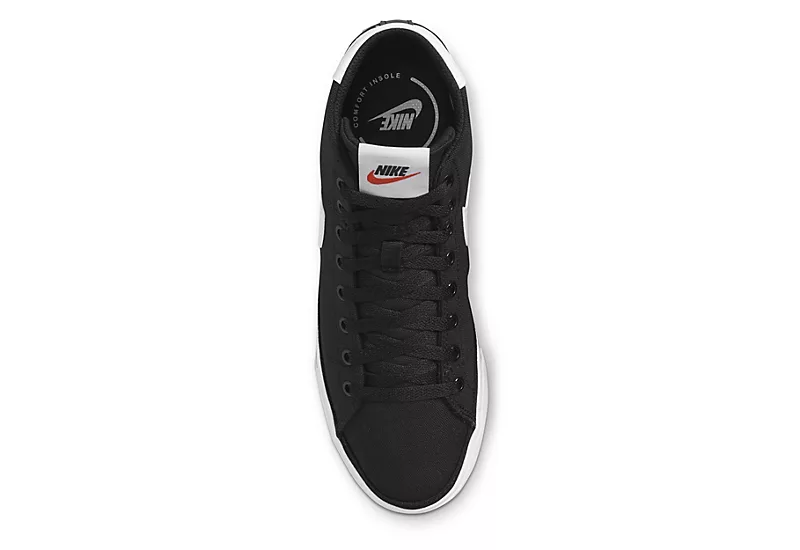 Nike Womens Court Legacy Mid Sneaker - Black 5 Nike Womens Court Legacy Mid Sneaker - Black - Image 5