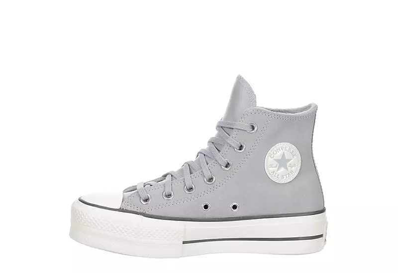 Converse Womens Chuck Taylor All Star High Top Platform Sneaker - Pale Grey 4 Converse Womens Chuck Taylor All Star High Top Platform Sneaker - Pale Grey - Image 4