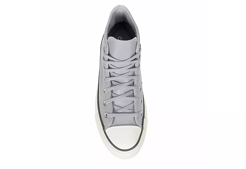 Converse Womens Chuck Taylor All Star High Top Platform Sneaker - Pale Grey 6 Converse Womens Chuck Taylor All Star High Top Platform Sneaker - Pale Grey - Image 6