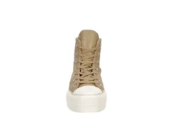 Converse Womens Chuck Taylor All Star High Top Platform Sneaker - Khaki -Rack Room Footwear Sales US 01 401482 02