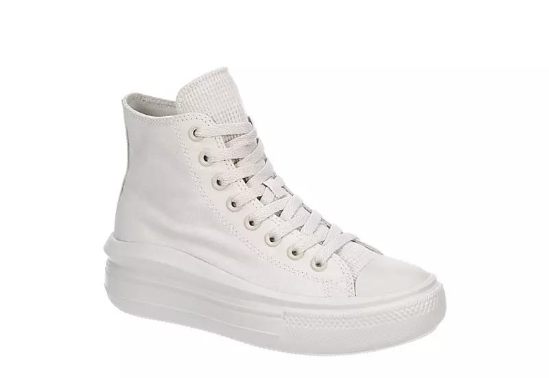 Converse Womens Chuck Taylor All Star Move High Top Sneaker - Pale Grey 1 Converse Womens Chuck Taylor All Star Move High Top Sneaker - Pale Grey