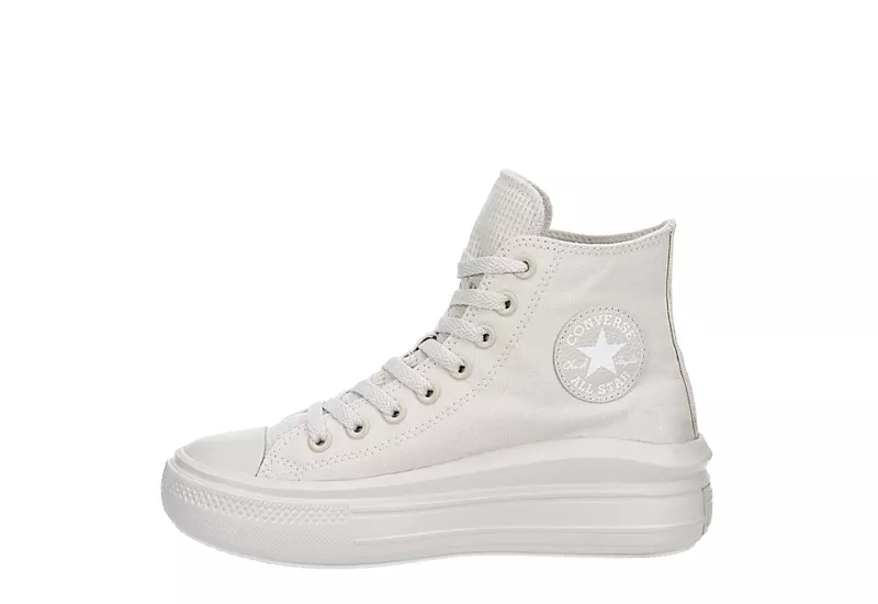 Converse Womens Chuck Taylor All Star Move High Top Sneaker - Pale Grey 4 Converse Womens Chuck Taylor All Star Move High Top Sneaker - Pale Grey - Image 4