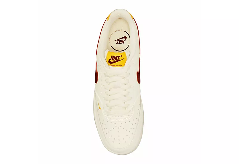 Nike Womens Court Vision Low Sneaker - Bone 4 Nike Womens Court Vision Low Sneaker - Bone - Image 4