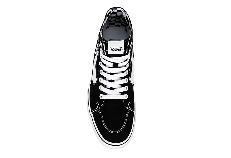 Vans Womens Filmore High Top Tapered Platform Sneaker - Black 6 Vans Womens Filmore High Top Tapered Platform Sneaker - Black - Image 6