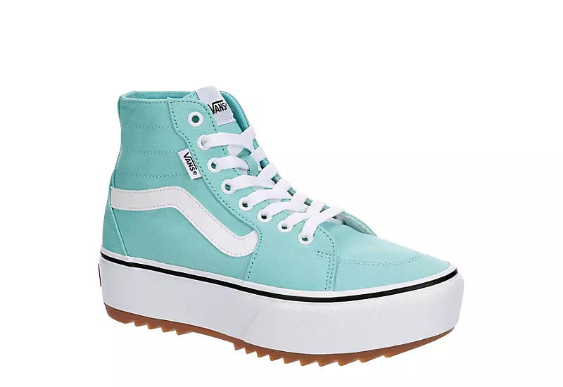 Vans Womens Filmore High Top Tapered Platform Sneaker - Aqua 1 Vans Womens Filmore High Top Tapered Platform Sneaker - Aqua