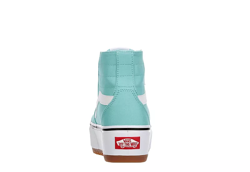 Vans Womens Filmore High Top Tapered Platform Sneaker - Aqua 5 Vans Womens Filmore High Top Tapered Platform Sneaker - Aqua - Image 5