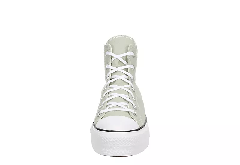 Converse Womens Chuck Taylor All Star High Top Platform Sneaker - Pale Green 3 Converse Womens Chuck Taylor All Star High Top Platform Sneaker - Pale Green - Image 3
