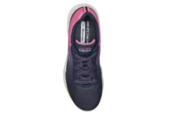 Skechers Womens Go Walk Massage Fit Running Shoe - Navy -Rack Room Footwear Sales US 01 401929 03