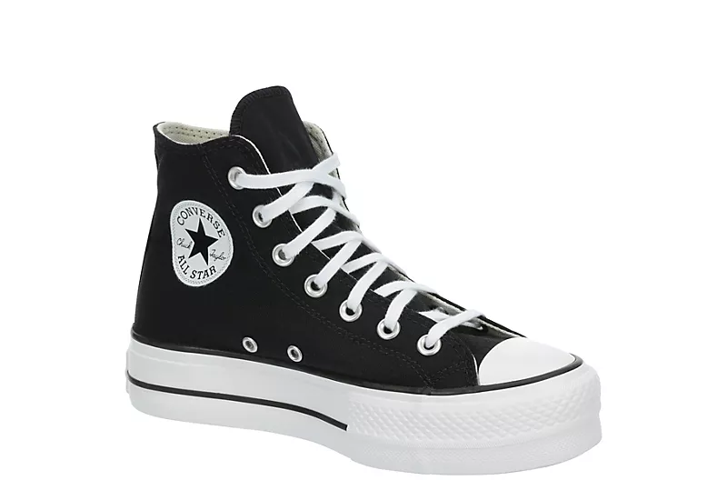 Converse Womens Chuck Taylor All Star High Top Platform Sneaker - Black 1 Converse Womens Chuck Taylor All Star High Top Platform Sneaker - Black