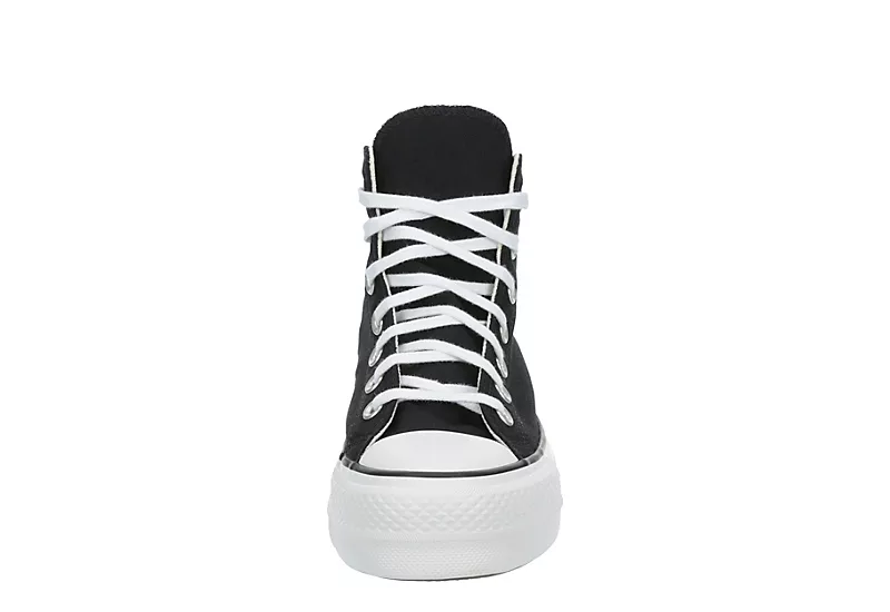 Converse Womens Chuck Taylor All Star High Top Platform Sneaker - Black 3 Converse Womens Chuck Taylor All Star High Top Platform Sneaker - Black - Image 3