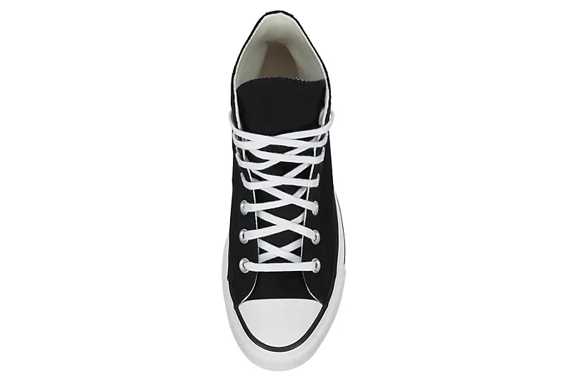 Converse Womens Chuck Taylor All Star High Top Platform Sneaker - Black 6 Converse Womens Chuck Taylor All Star High Top Platform Sneaker - Black - Image 6