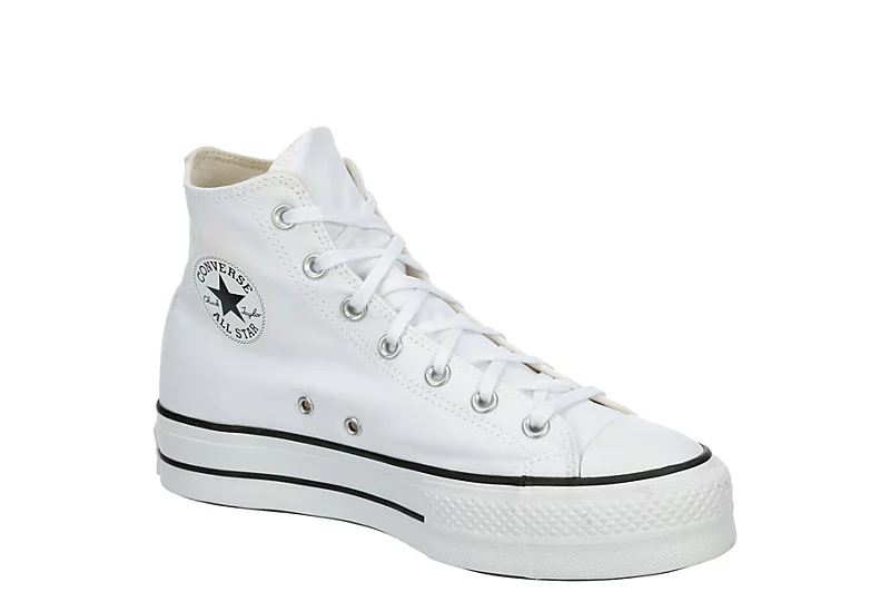 Converse Womens Chuck Taylor All Star High Top Platform Sneaker - White 1 Converse Womens Chuck Taylor All Star High Top Platform Sneaker - White