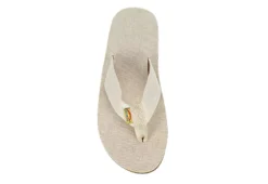 Rainbow Sandals Womens Single Layer Hemp Flip Flop Sandal - Natural -Rack Room Footwear Sales US 01 502449 05